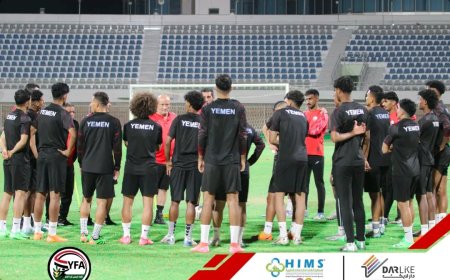 منتخبنا الوطني يؤدي أول حصة تدريبية على ملعب نادي النصر الكويتي بمشاركة المحترفين