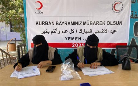 عدن: مؤسسة "إحسان" توزع أضاحي العيد على 200 أسرة بدعم من الهلال الأحمر التركي