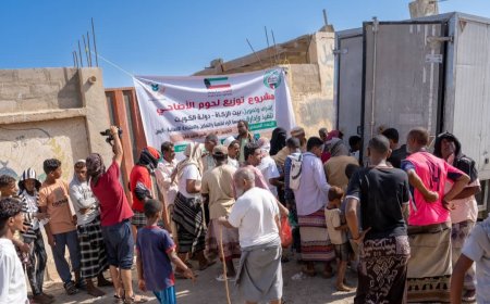 بتمويل بيت الزكاة الكويتي.. مؤسسة إثراء للتنمية توزع أضاحي العيد بشقرة أبين