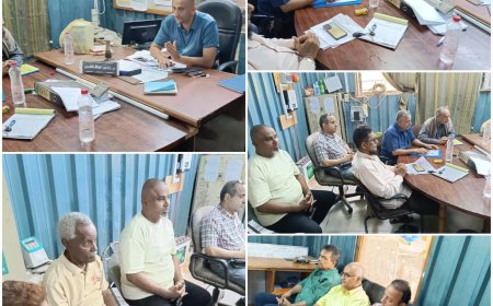 مؤسسة المياه بعدن تناقش خطة العمل بعد إجازة العيد وتحديات التوزيع في المناطق الجبلية