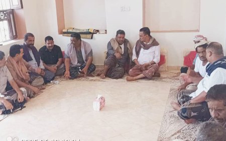 الأمين العام لمجلس حضرموت يحضر الزواج الجماعي بمديرية الريدة وقصيعر ويتبادل التهاني بعيد الأضحى
