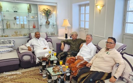 نقابة المهندسين اليمنيين بحضرموت في زيارة الى المهندس علي بارجاء بمدينة سيئون