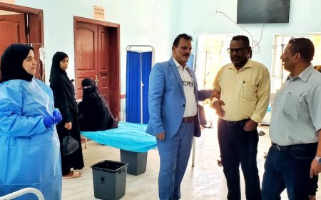 مدير عام مكتب الصحة بتعز يتفقد عددًا من المراكز والمرافق الصحية ويشدد على تحسين جودة الخدمات