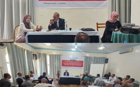 اللجنة الوطنية تعقد لقاءً موسعًا مع مدراء مديريات تعز لمناقشة "المسؤوليات المشتركة للآليات المحلية في الوصول إلى الضحايا وإنصافهم"