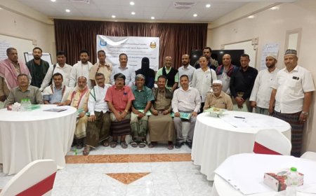 مدير إدارة التربية والتعليم بمديرية شبام يشارك في الورشة الختامية لمراجعة أنشطة برامج استعادة التعليم والتعلم