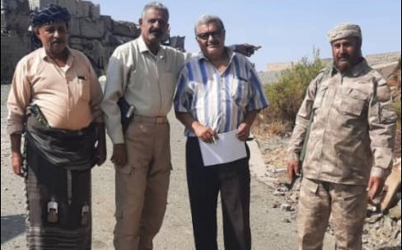 وصول فريق الأشغال العامة إلى جبهة ثره والبدء بعملية تقييم الطريق