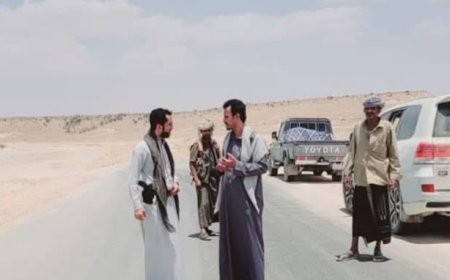 الوكيل الجيلاني يتفقد مشروع الطريق الرابط بين مديريات عمد – الضليعة – دوعن