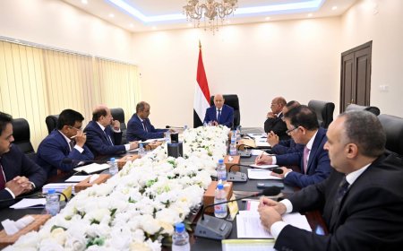 رئيس مجلس القيادة يجتمع بلجنة ادارة الازمات 