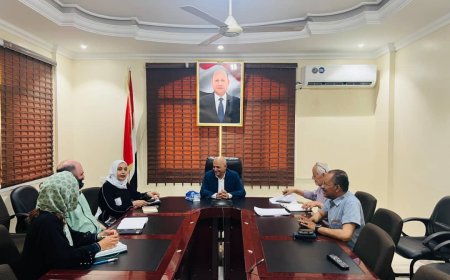 الشرجبي يناقش مع وفد الصليب الأحمر الدولي التحضيرات لورشة تطوير قطاع المياه في عدن