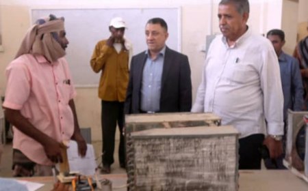 انطلاق الامتحانات النهائية لـ 120 طالبًا في المعاهد المهنية بأبين