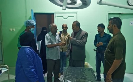 في زيارته الأولى لمستشفى زنجبار ومركز العزل.. مدير الصحة بأبين يشيد بدور مكتب الصحة بزنجبار 