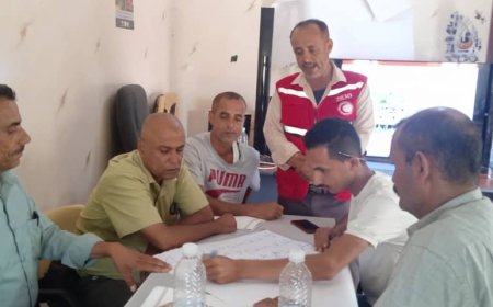 دورة تدريبية للهلال الأحمر فرع الضالع حول الاستجابة للكوارث