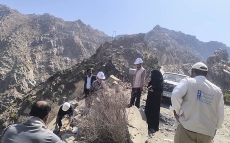 وفد رفيع من الصندوق الاجتماعي للتنمية يصل يافع المفلحي 