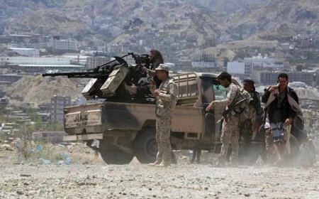 القوات الحكومية تصد هجوم حوثي غربي تعز.