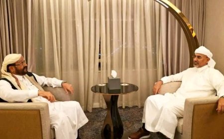 الرئيس الزُبيدي والشيخ العرادة يؤكدان ضرورة ايجاد حلول عاجلة للأوضاع الاقتصادية في البلاد