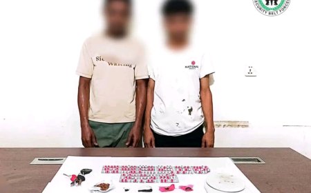 قوات الحزام الأمني بالعاصمة عدن تضبط شخصين بتهمة ترويج المخدرات