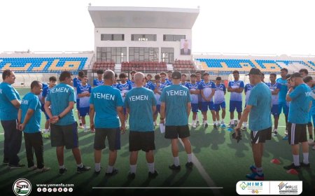 معسكر مأرب يتواصل بزخم تدريبي عالٍ: منتخبنا الوطني U23 يرفع وتيرة التحضيرات لتصفيات آسيا