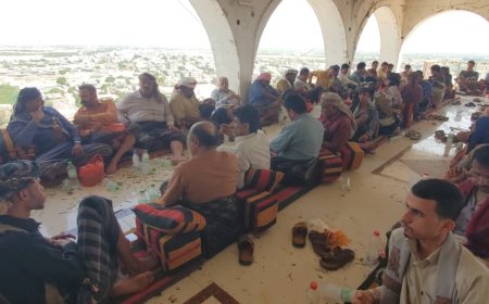 قيادات كبيرة تشارك ال بافقية فرحتهم بحفل زواج ابنهم حسين السيد في أبين