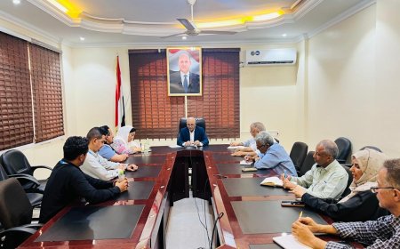 الشرجبي يبحث مع مكتب الأمم المتحدة لخدمات المشاريع ومنظمة الفاو تنفيذ البرامج المائية المجدولة