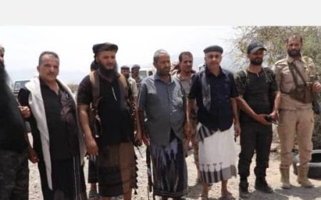 قيادة الوية المغاوير بالساحل الغربي تزور اللواء الثاني مغاوير بالضالع