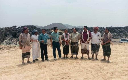 تدشين مشروع إنشاء خزان مياه الخبية بمنطقة بئر علي - رضوم