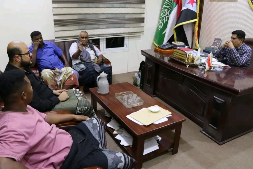 رئيس تنفيذية انتقالي حضرموت يلتقي رابطة مشجعي نادي تضامن حضرموت ويؤكد دعمه للرياضة