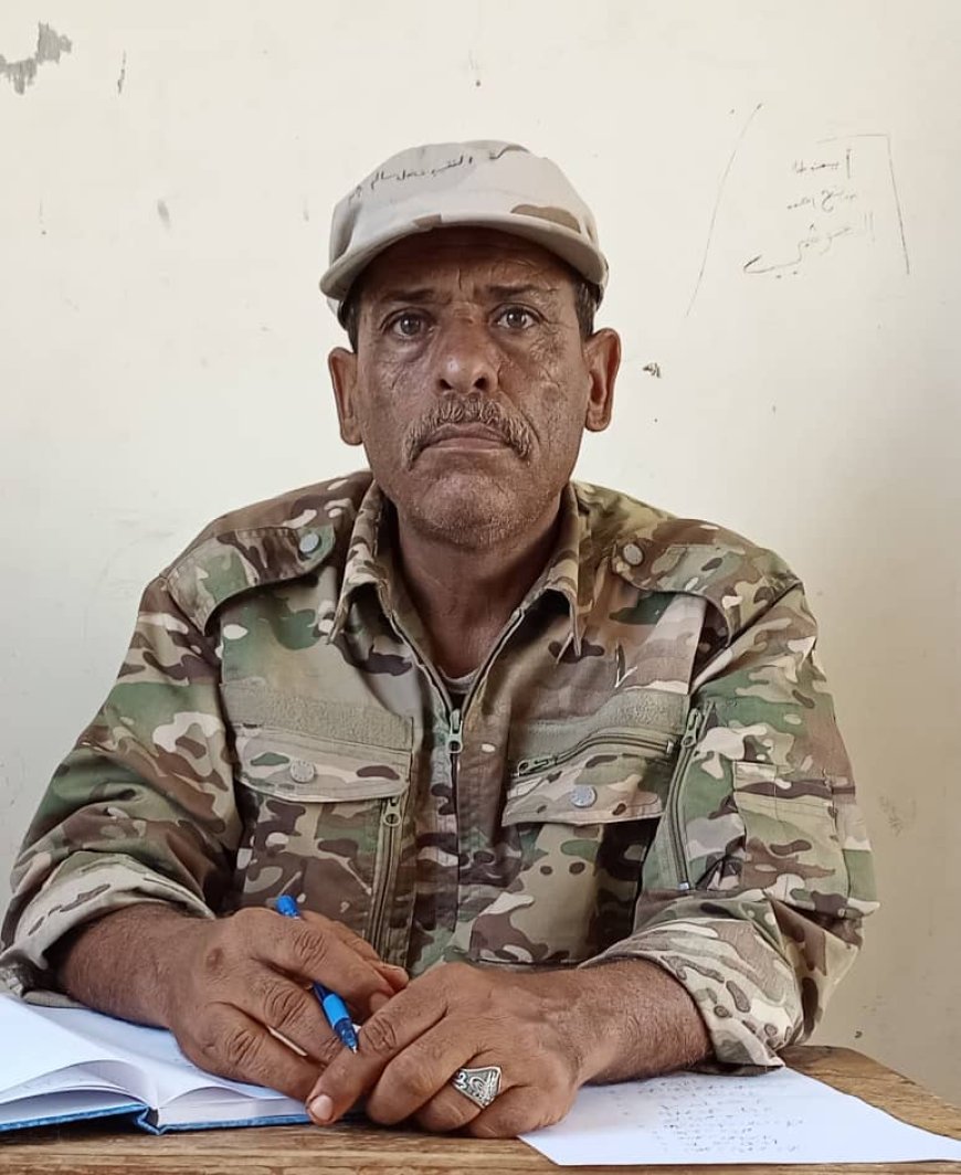 النقيب فضل سالم يشيد بجهود قائد الحزام الأمني، مدير شرطة المسيمير محمد علي الحوشبي