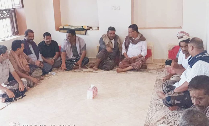 الأمين العام لمجلس حضرموت يحضر الزواج الجماعي بمديرية الريدة وقصيعر ويتبادل التهاني بعيد الأضحى