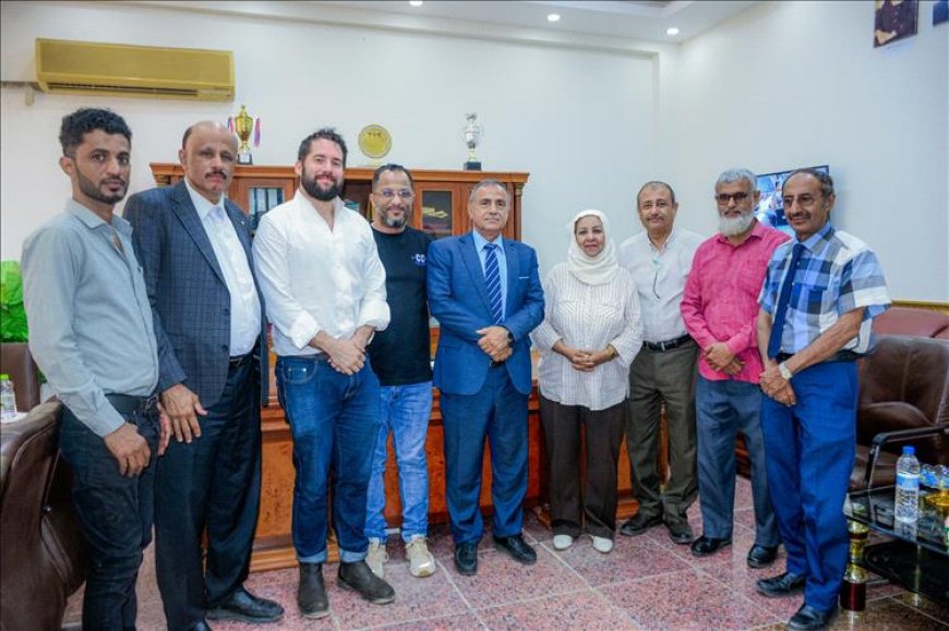 جامعة عدن ومنظمة مهاد تبحثان آفاق تعاون مشترك لخدمة التعليم والمجتمع