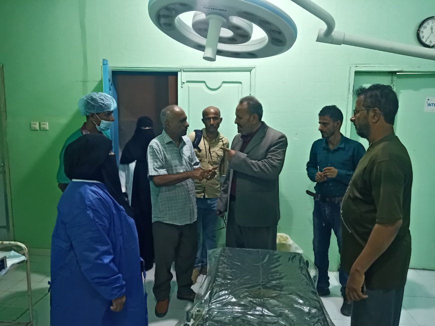 في زيارته الأولى لمستشفى زنجبار ومركز العزل.. مدير الصحة بأبين يشيد بدور مكتب الصحة بزنجبار