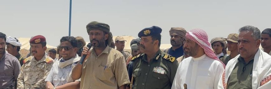 رئيس حلف قبائل حضرموت يتفقد اللواء الأول بقوات حماية حضرموت