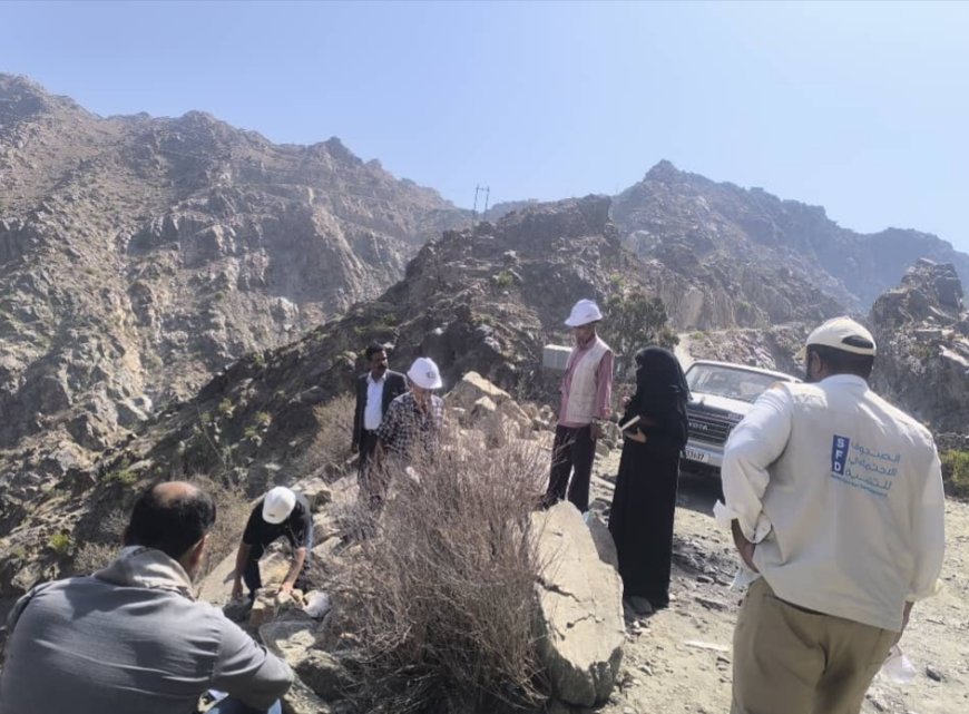 وفد رفيع من الصندوق الاجتماعي للتنمية يصل يافع المفلحي