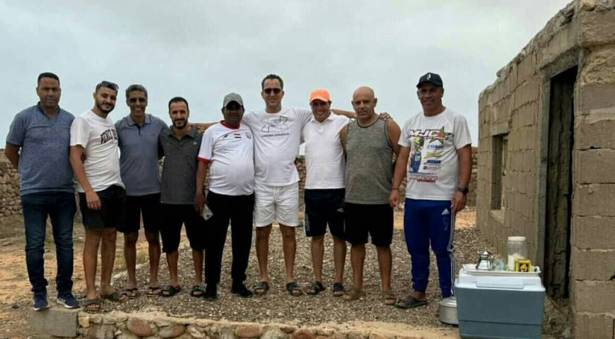 مدربو القدم والرجل الحديدي بنادي دلما في ضيافة رئيس اتحاد الكرة بسقطرى