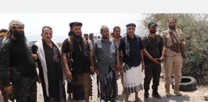 قيادة الوية المغاوير بالساحل الغربي تزور اللواء الثاني مغاوير بالضالع