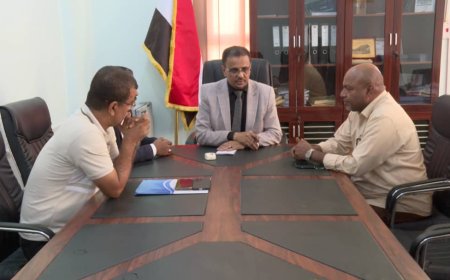 الأمين العام لمحلي حضرموت يناقش استعدادات نادي تضامن حضرموت للمشاركة في بطولة أبطال أندية الخليج للعام 2025م - 2026م 