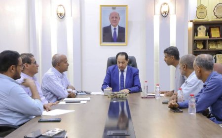 البكري يلتقي مدير مكتب الوزارة بالضالع ويناقش معه قضايا الشباب والرياضيين