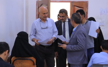 جامعة إقليم سبأ تُدشّن اختبارات المفاضلة للدفعة السادسة بكلية الطب بمشاركة 537 متقدّم