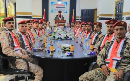 المجلس الأعلى للمقاومة الشعبية يحتفي بخريجي محور تعز من الكلية الحربية
