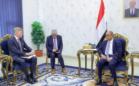 دعا الحكومة إلى تشكيل وفد مشترك  لمفاوضات قادمة.. المبعوث الأممي: استئناف صادرات النفط أولوية