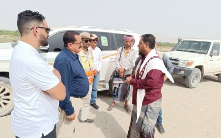 مدير عام خنفر اليوسفي يتفقد العمل في مشروع سد حسان