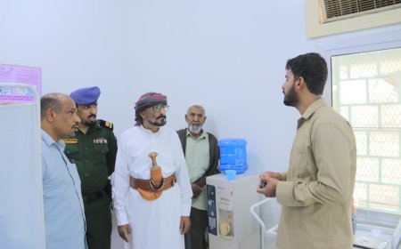 مدير عام شبام يتفقد المرافق الخدمية بجوجة ويؤكد التعليم والصحة في صدارة الاهتمام