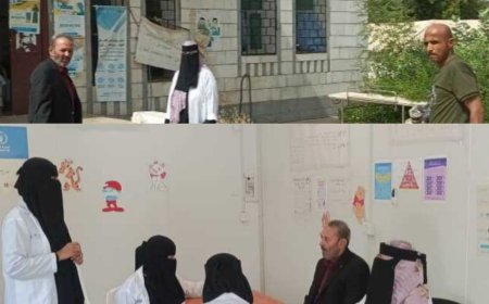 مدير صحة أبين يتفقد مركزي "الأمومة والطفولة" و "الصحي" بالكود ويشيد بأدائهما 