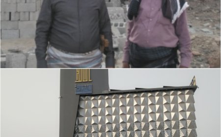 رجل الأعمال فتحي المفلحي يطلع على الاستعداد والتهيئة للافتتاح الرسمي لمدينة الأحلام السكنية بساحل أبين