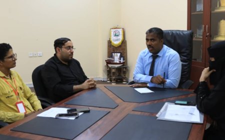 وكيل الشباب بحضرموت يطلع على سير البرنامج التعليمي والتمكين الاقتصادي لمؤسسة قلم للابداع بالمكلا