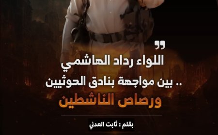 اللواء رداد الهاشمي.. بين مواجهة بنادق الحوثيين ورصاص الناشطين