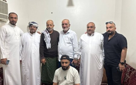 الشيخ فضل الجعوني يزور الشيخ سلمان الرشيدي للاطمئنان على صحته بالرياض