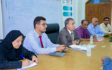 رئيس جامعة عدن يترأس اجتماعين لمتابعة جاهزية لجان الجودة والتصنيف