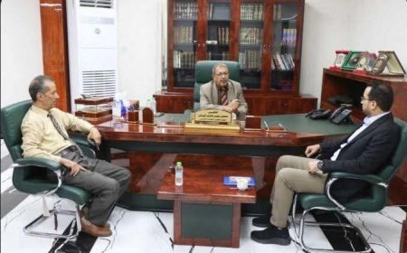 رئيس مجلس القضاء الأعلى يلتقي رئيس الهيئة العامة للأراضي والمساحة والتخطيط العمراني