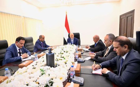 العليمي يترأس اجتماعاً اقتصادياً بعدن ويشدد على استقرار العملة ودفع المرتبات