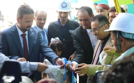 شركة الأخوين للتجارة العامة والتوريد تدشن العمل بتشغيل محطة الطاقة الشمسية ب"محطة سي فون " بساحل أبين